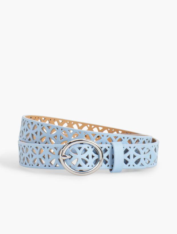 Perforated Leather Belt - Solid
