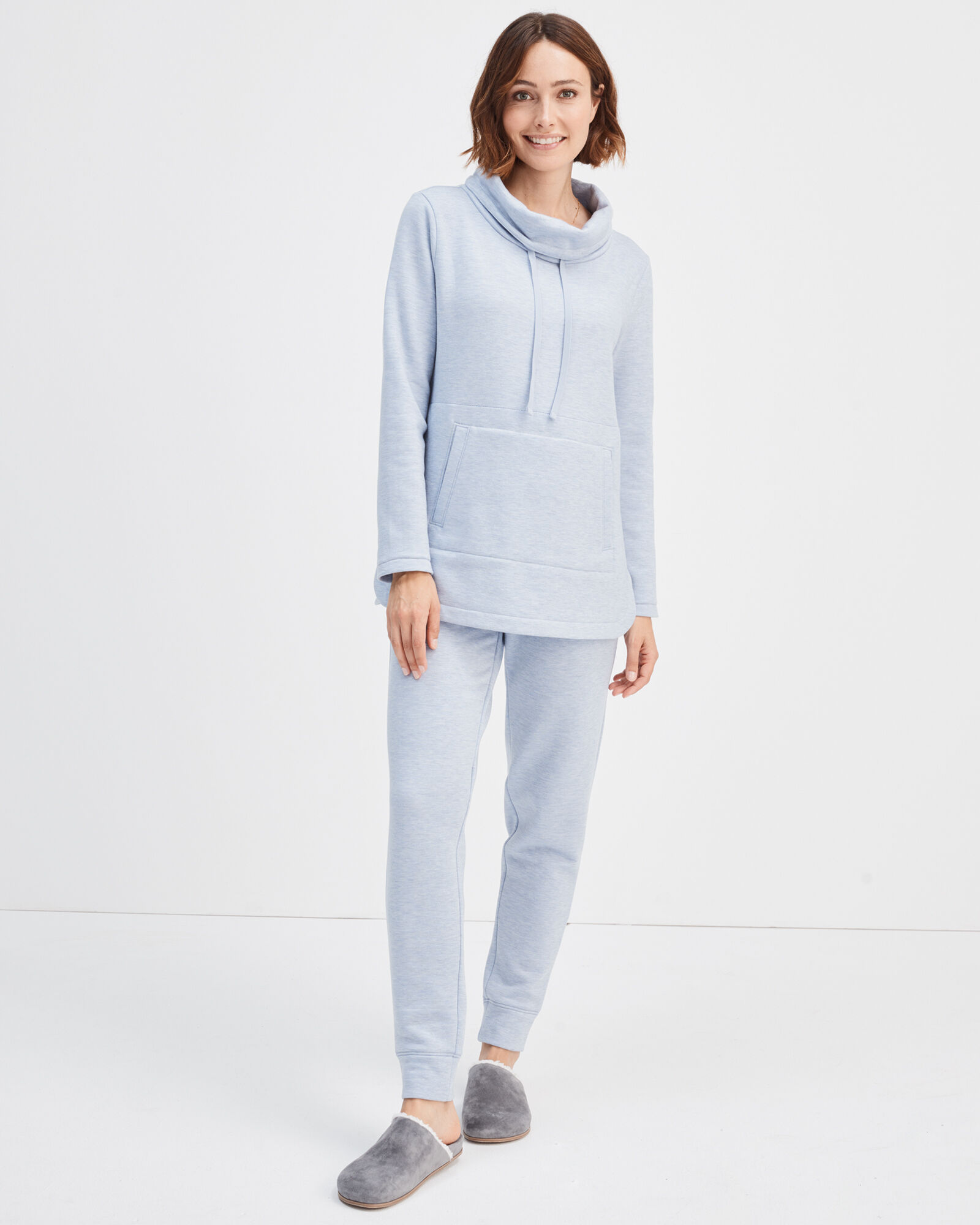 Fleece Cowl Neck Tunic