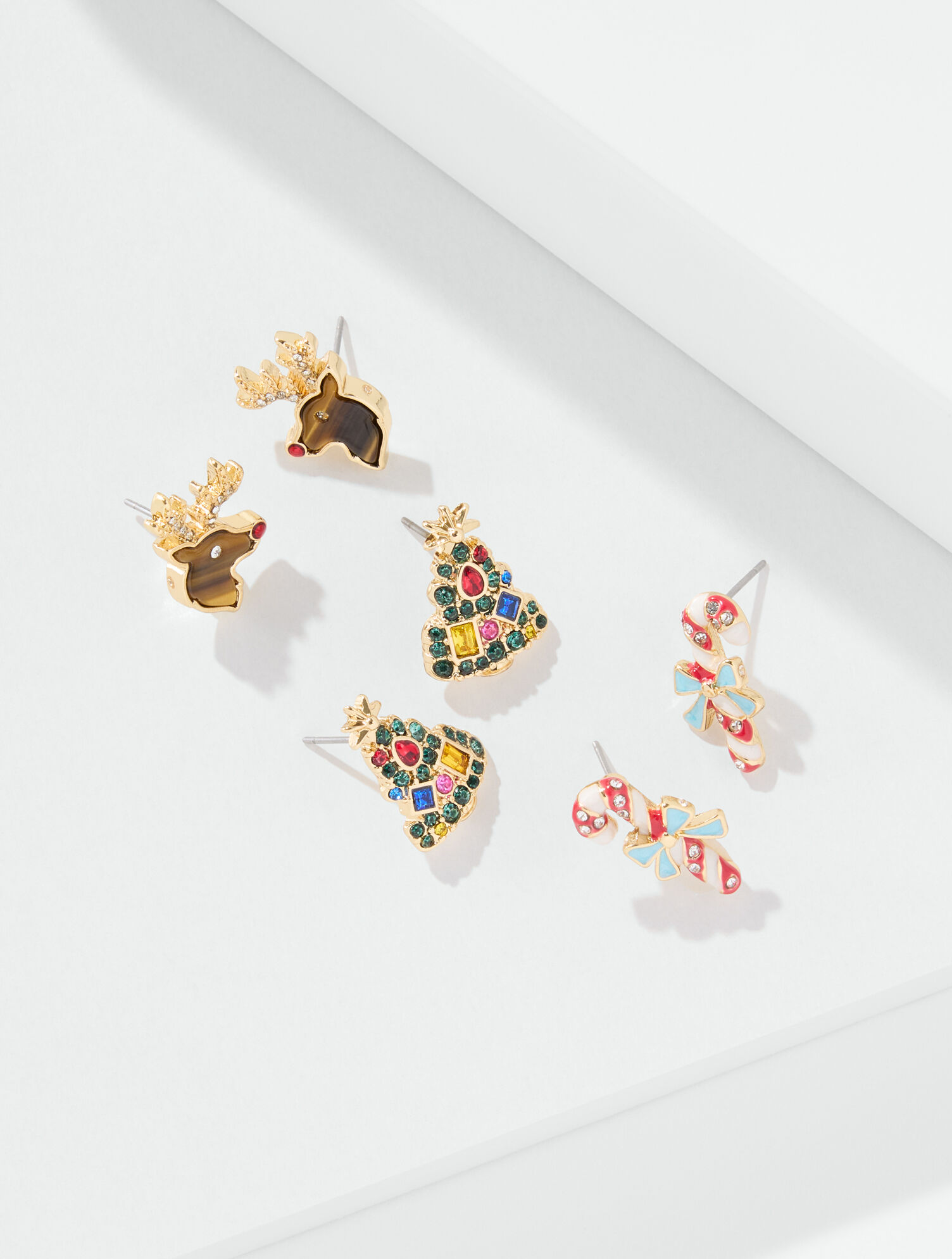 Holiday Charm Stud Earring Set