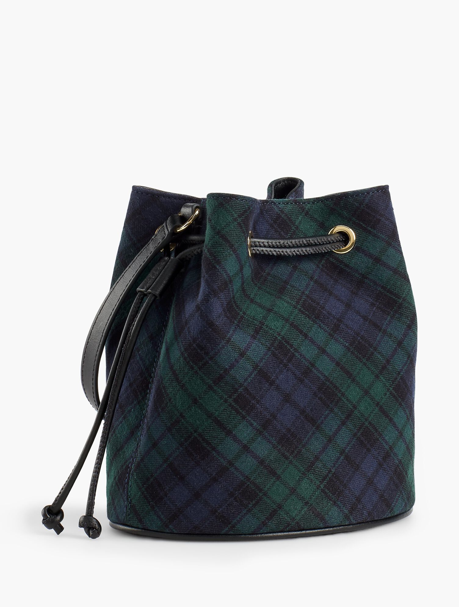 Drawstring Bucket Bag - Pebble Leather