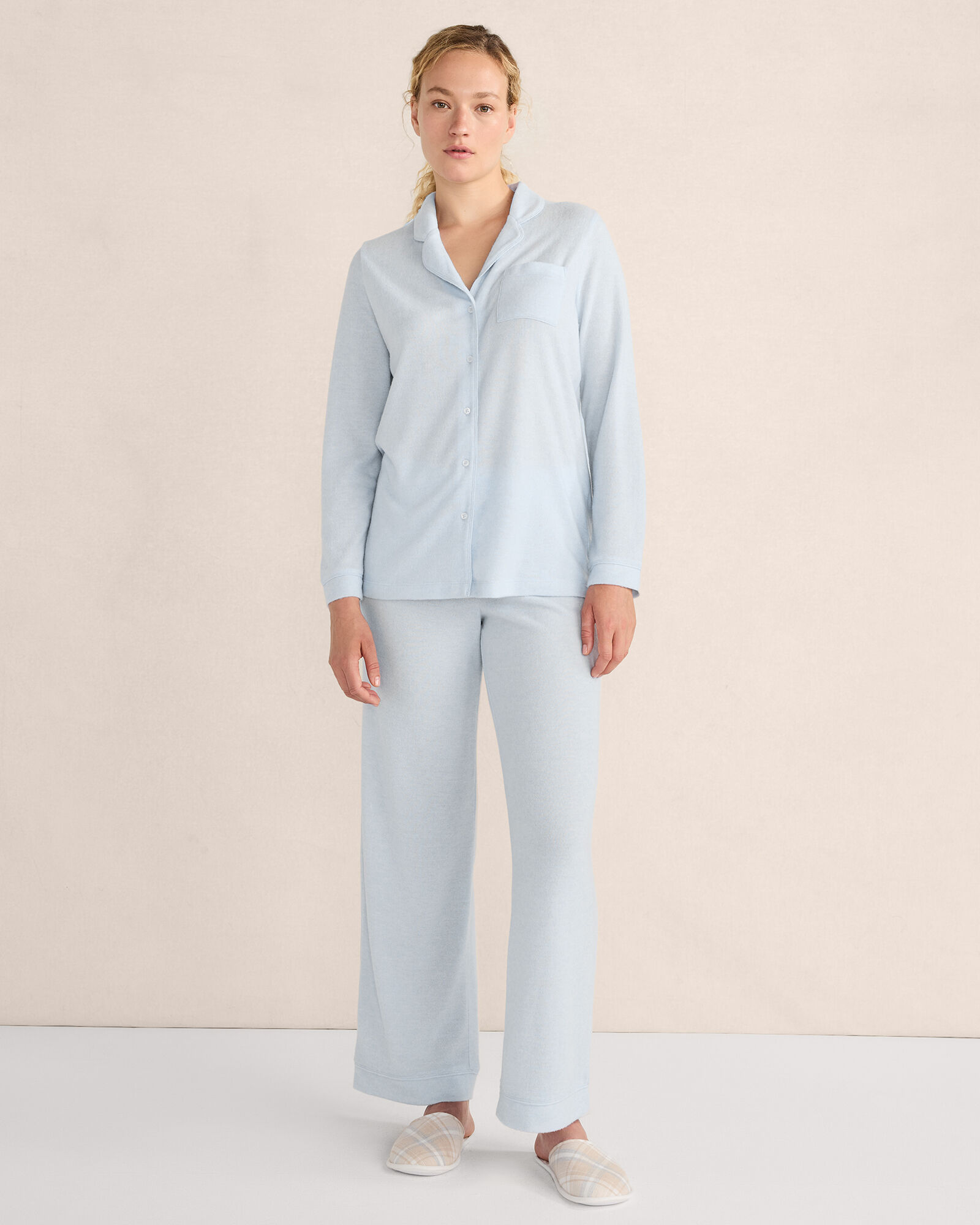 Marled Knit Pajama Set