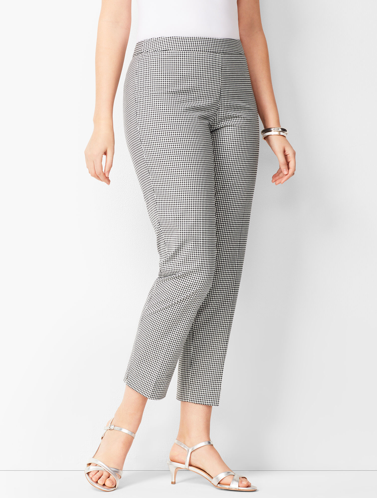 Tailored Gingham Crops - Curvy Fit