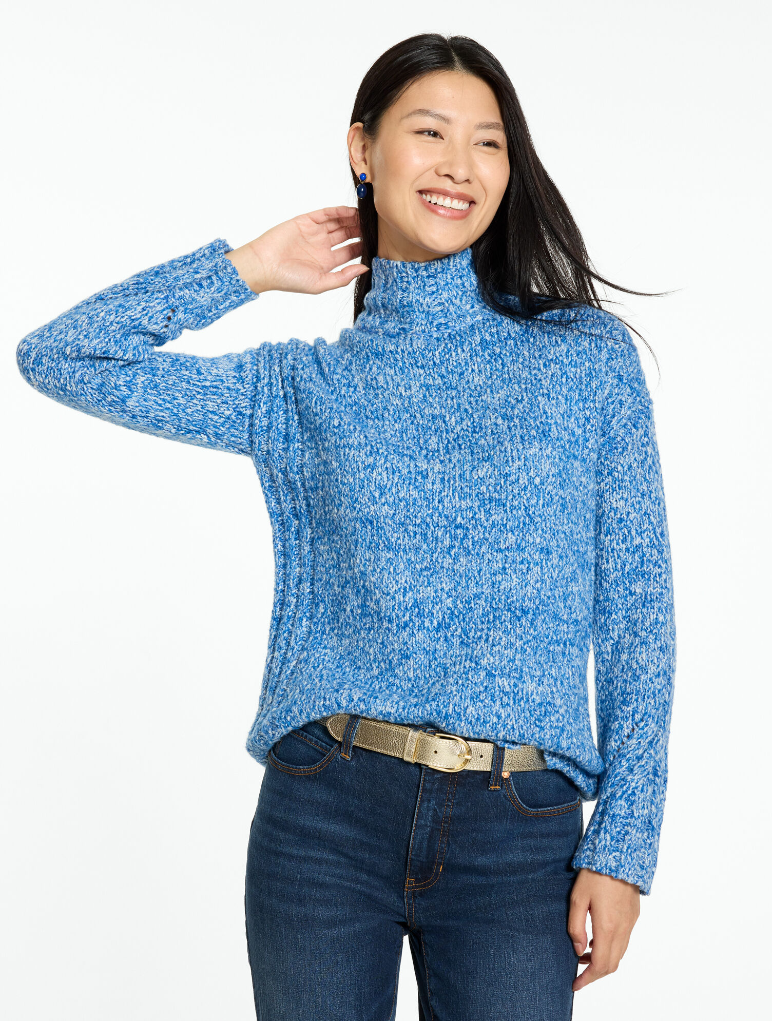 Mockneck Sweater - Tweed