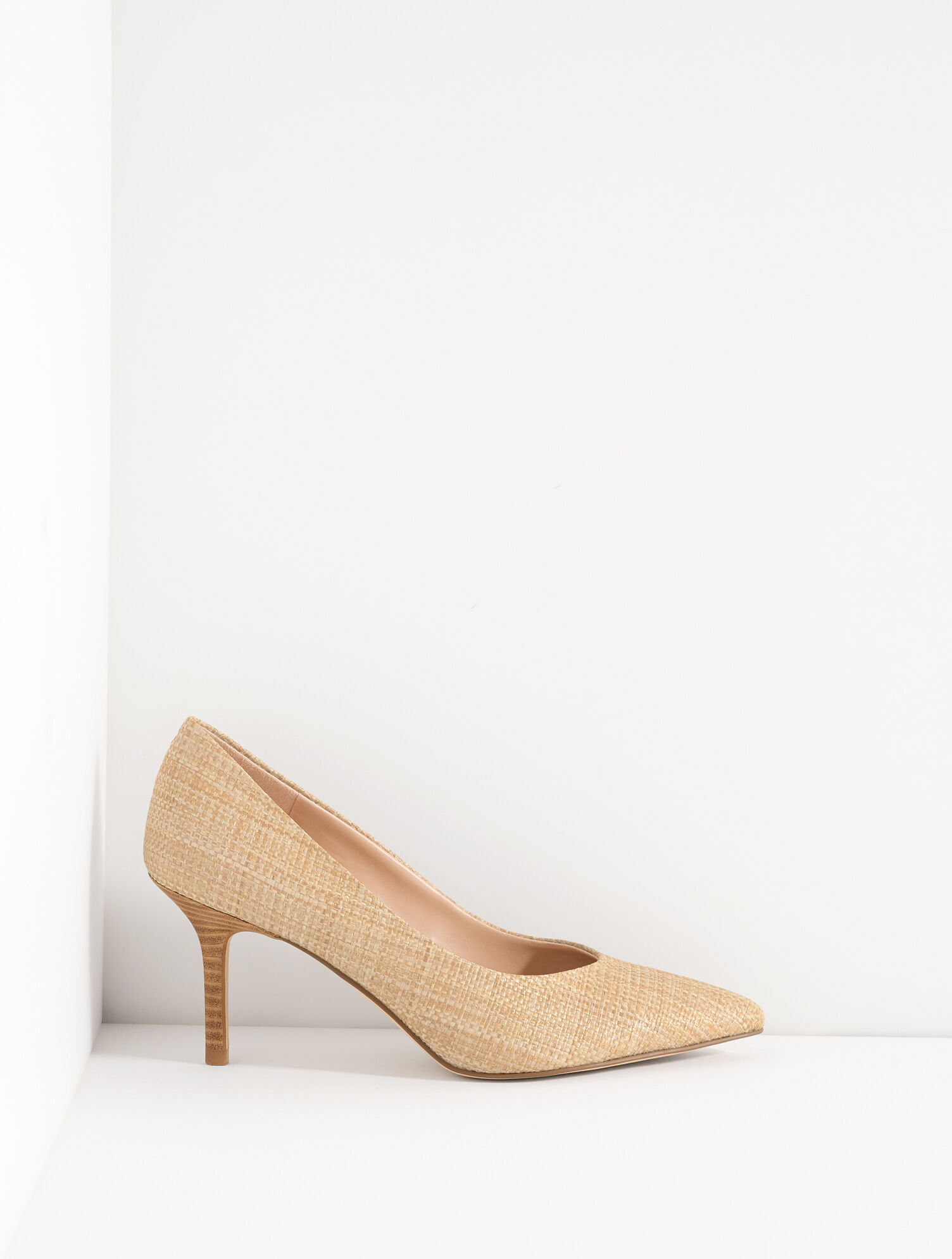 Sasha Raffia Pointed Toe Pumps