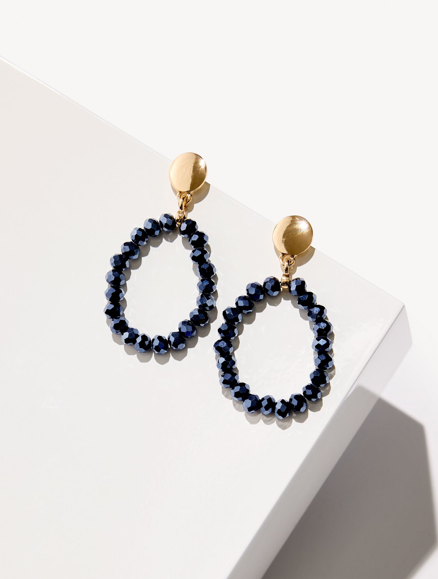 Adara Beaded Hoop Earrings