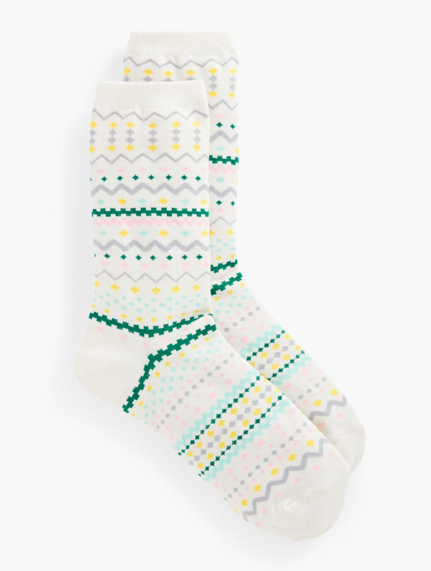 Winter Fair Isle Trouser Socks | Talbots