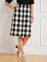 Button Front Skirt - Gingham