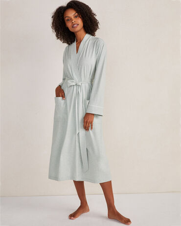 Organic Cotton Jersey Heather Robe