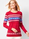 Criss-Cross Fair Isle Sweater