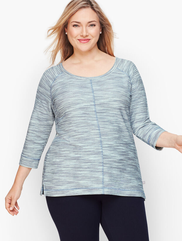 Textured Tie Back Pullover