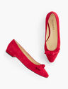 Edison Knot Suede Flats