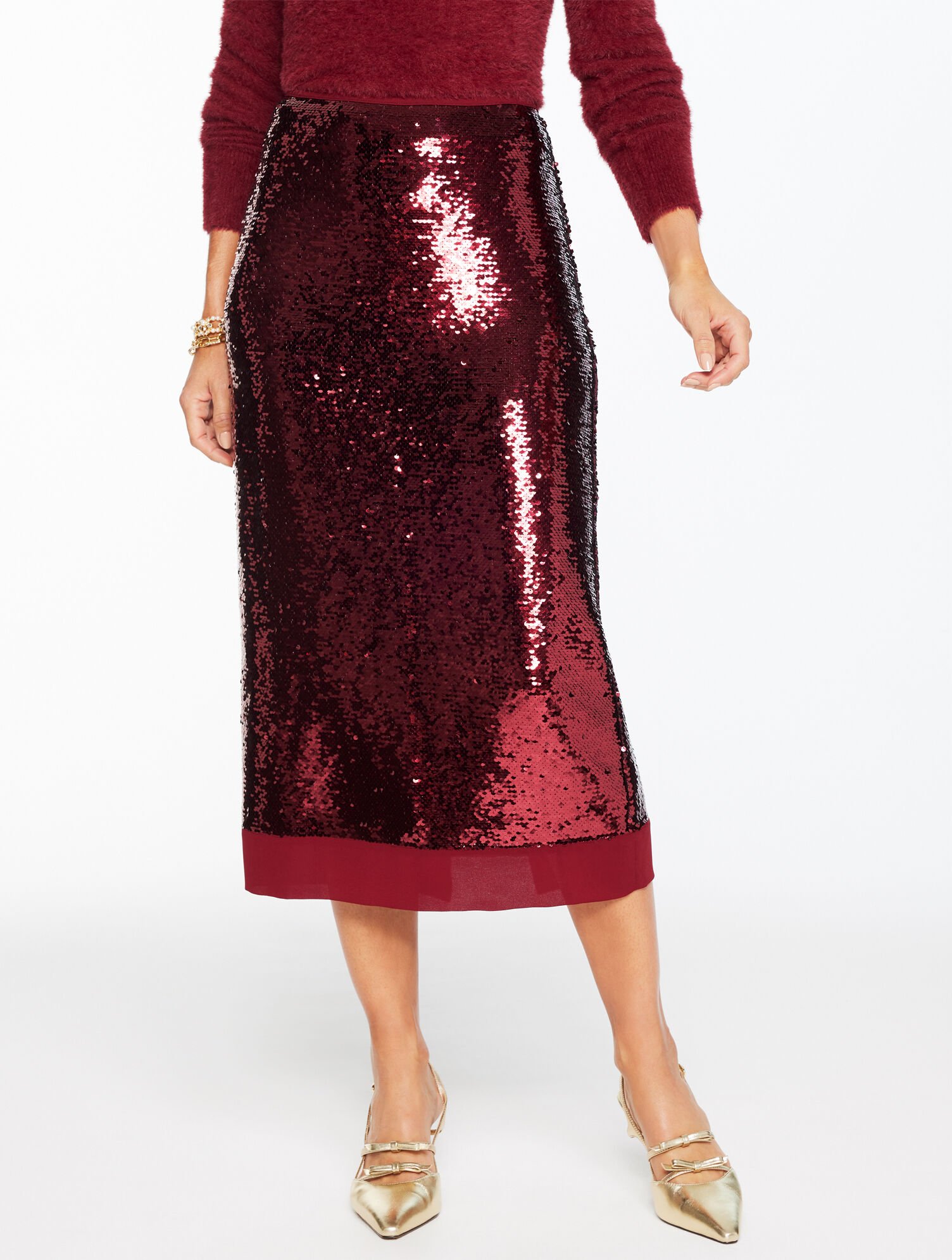 Sequin Pencil Skirt
