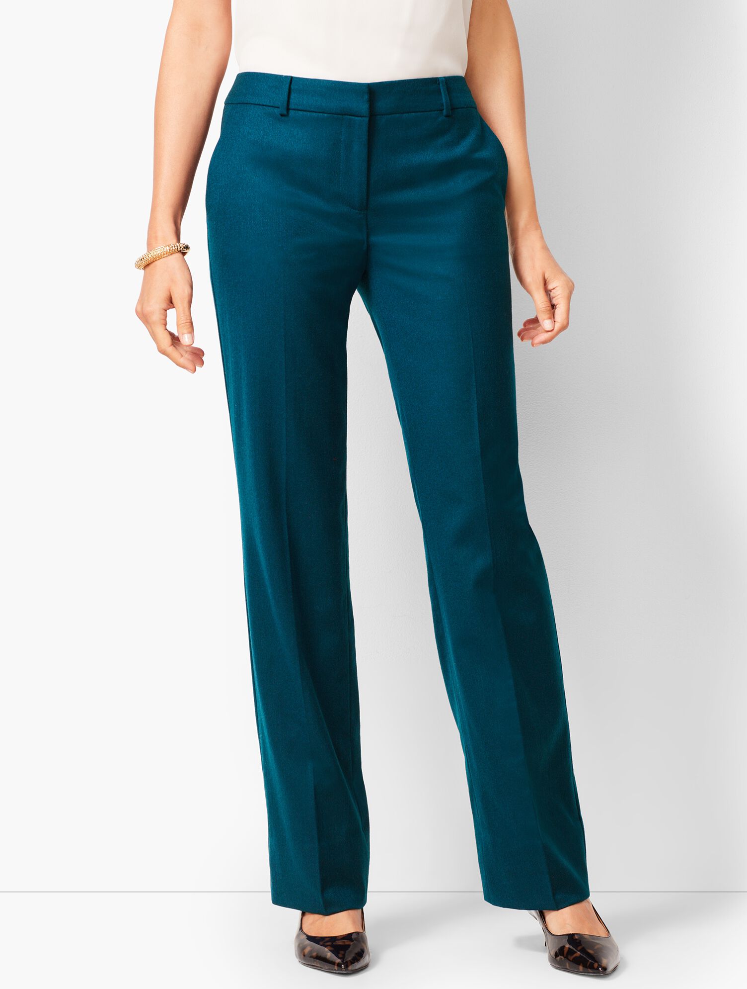 Talbots Windsor Luxe Italian Flannel Pants | Talbots