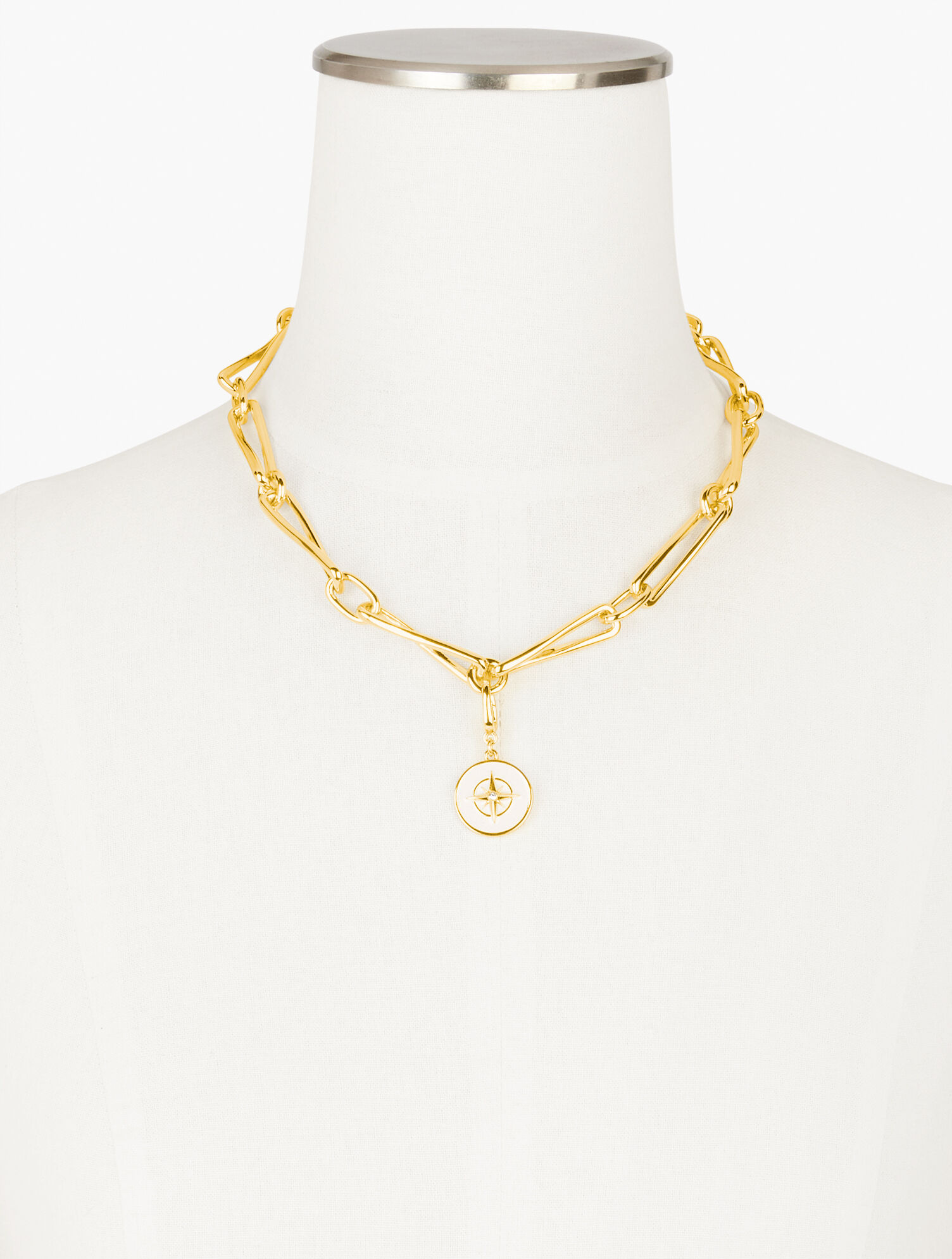 Talbots Neckless Twisted Links Necklace | Talbots