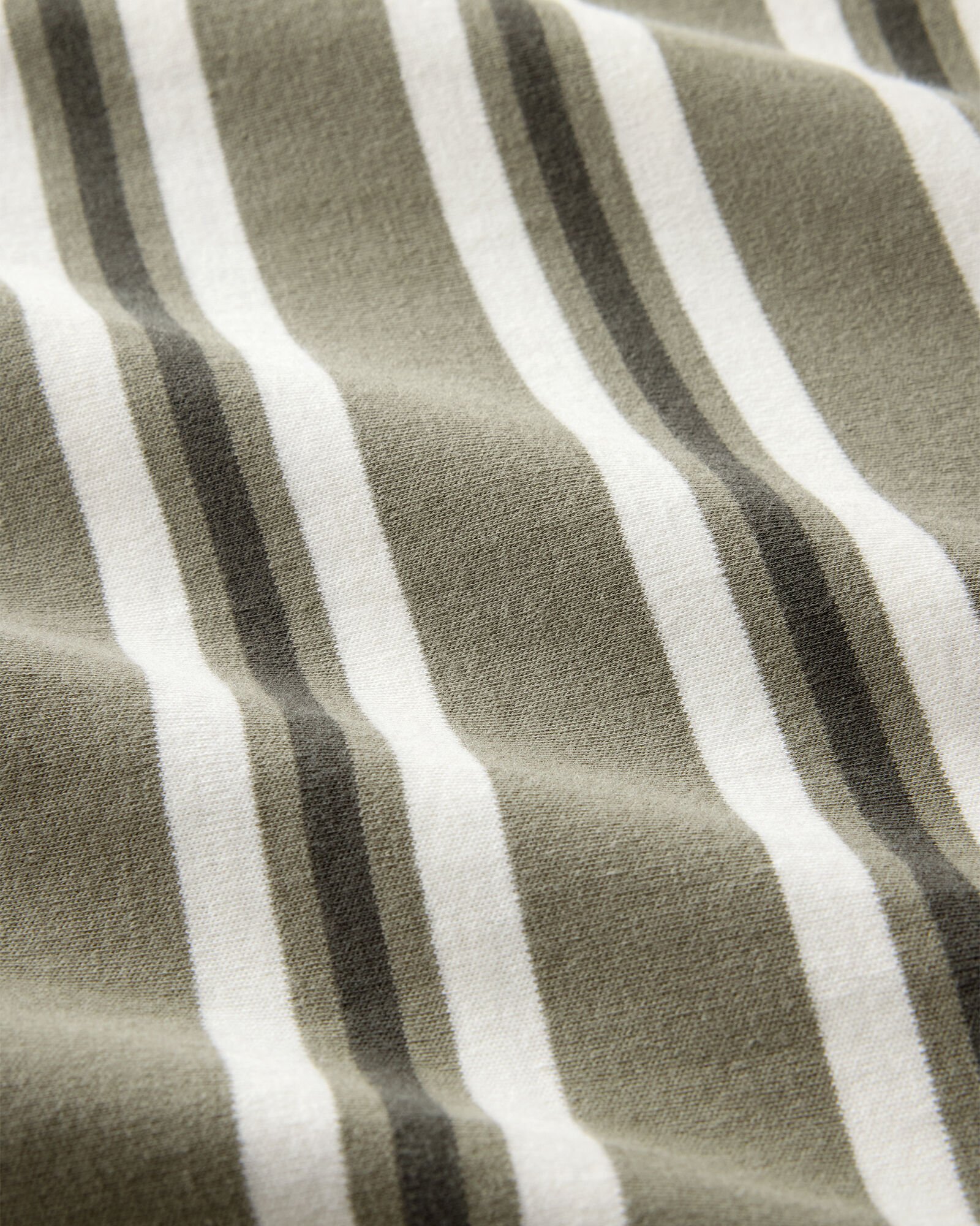 Organic Cotton Interlock Stripe Midi Knot Dress