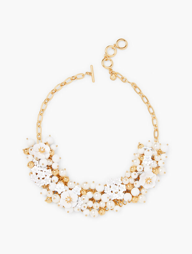 Ditsy Floral Enamel Statement Necklace
