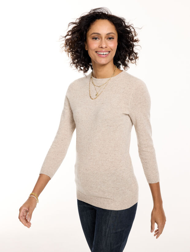 Audrey Cashmere Sweater - Heathered