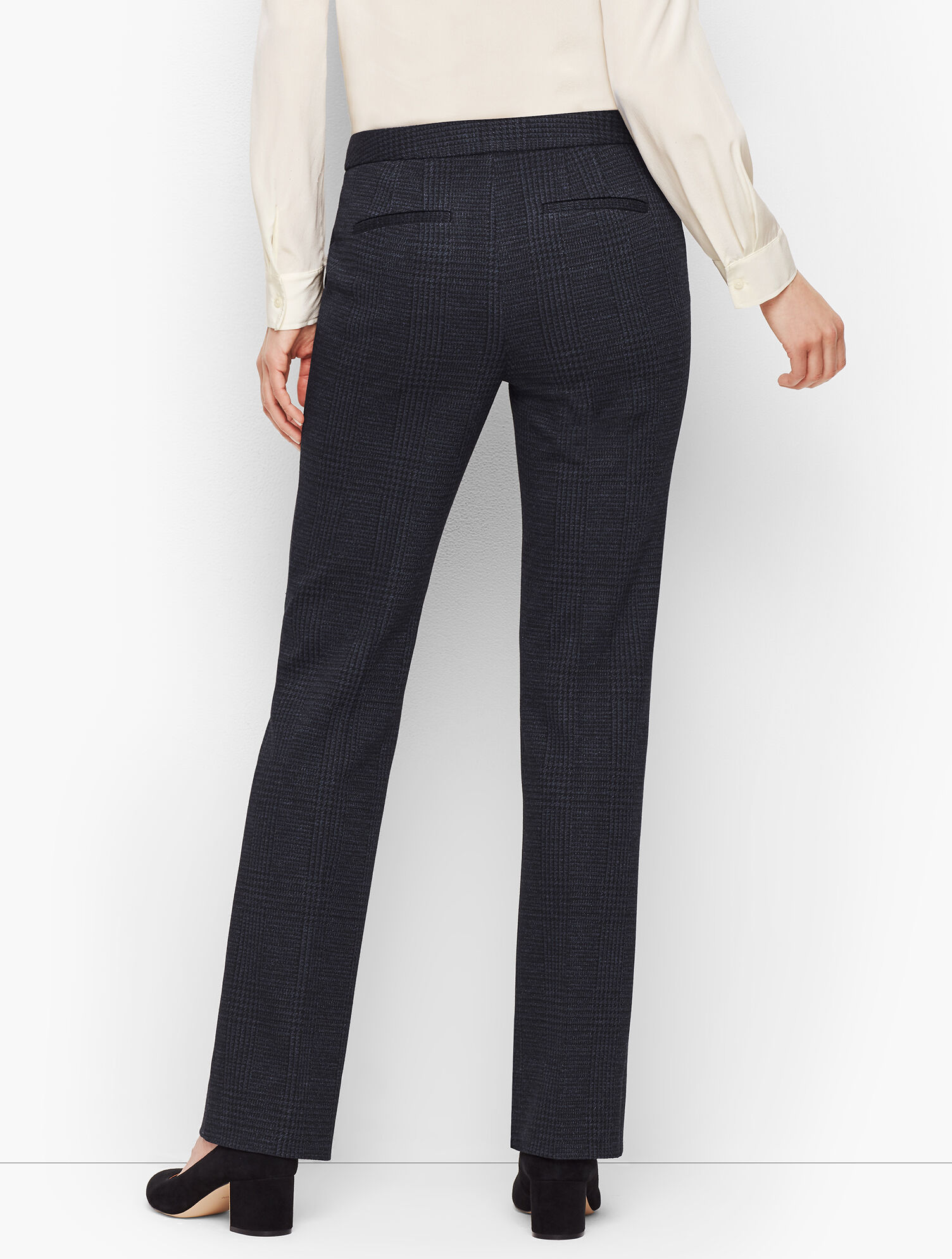 Luxe Knit Plaid Barely Boot Pants