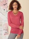 Soft Merino V-Neck Sweater - Solid
