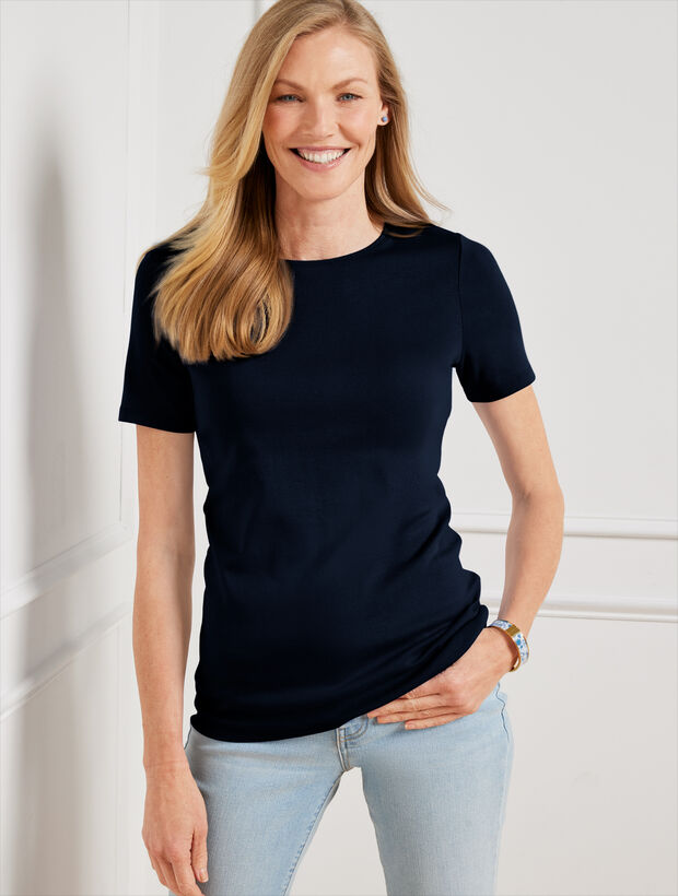 Pima Short Sleeve Crewneck Tee