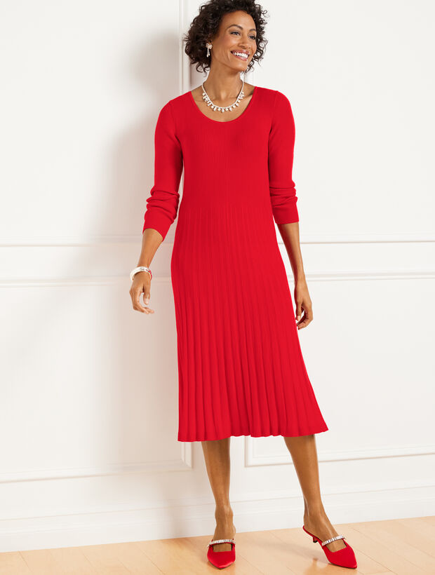 slim fit dress slacks Chester Sweater Dress ~ Holly Red Knit – Show Me Your Mumu