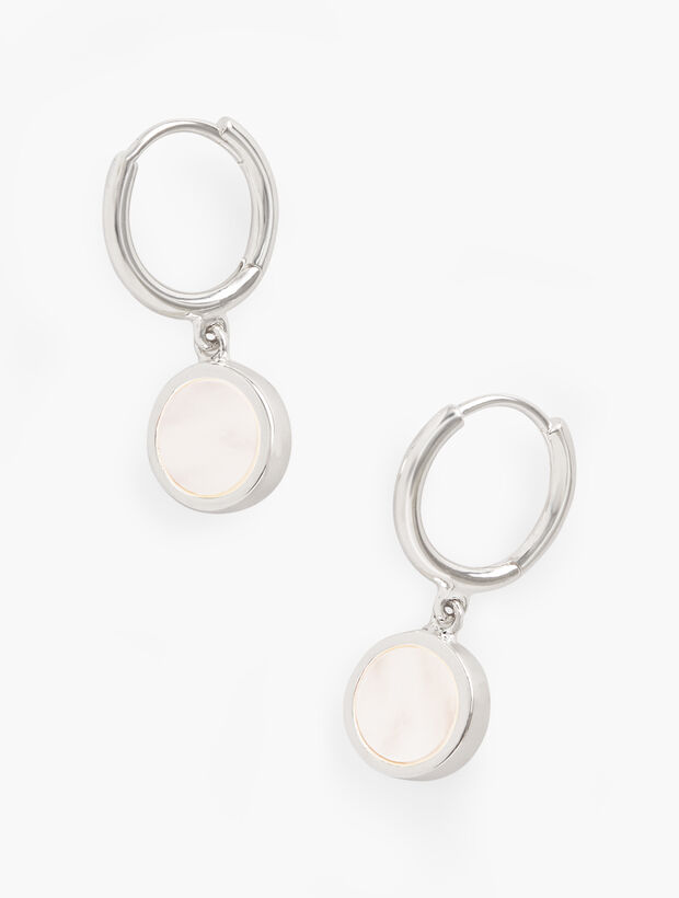 Sterling Silver Mother Of Pearl Earrings