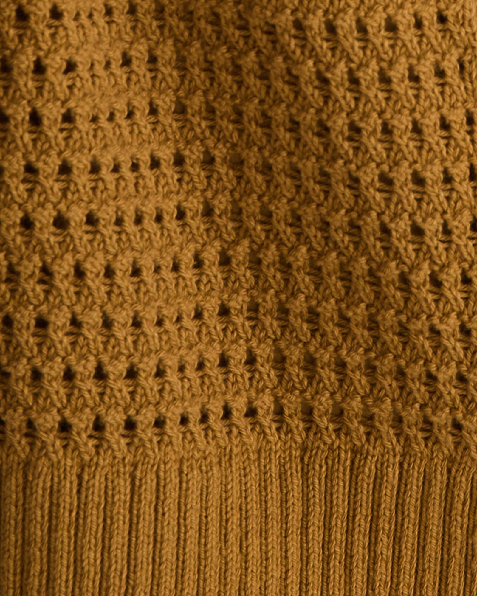Organic Cotton Open Stitch Cardigan