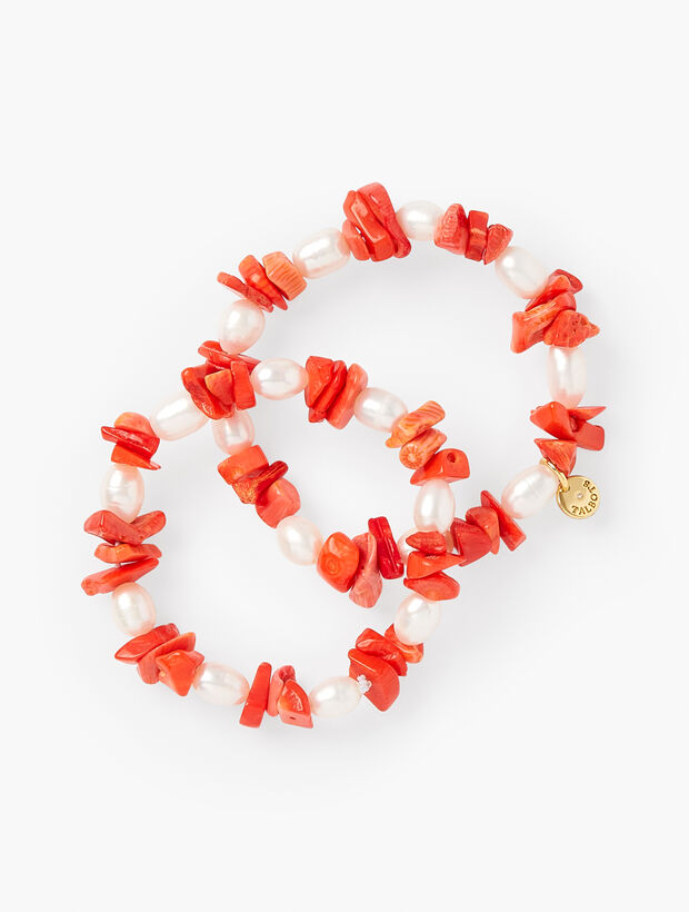 Coral Bracelet Set