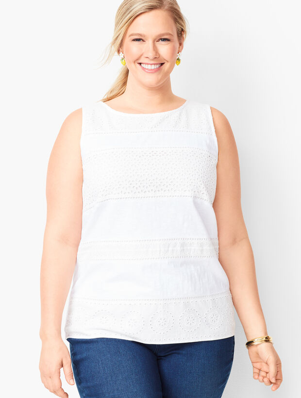 Embroidered Panel Tank