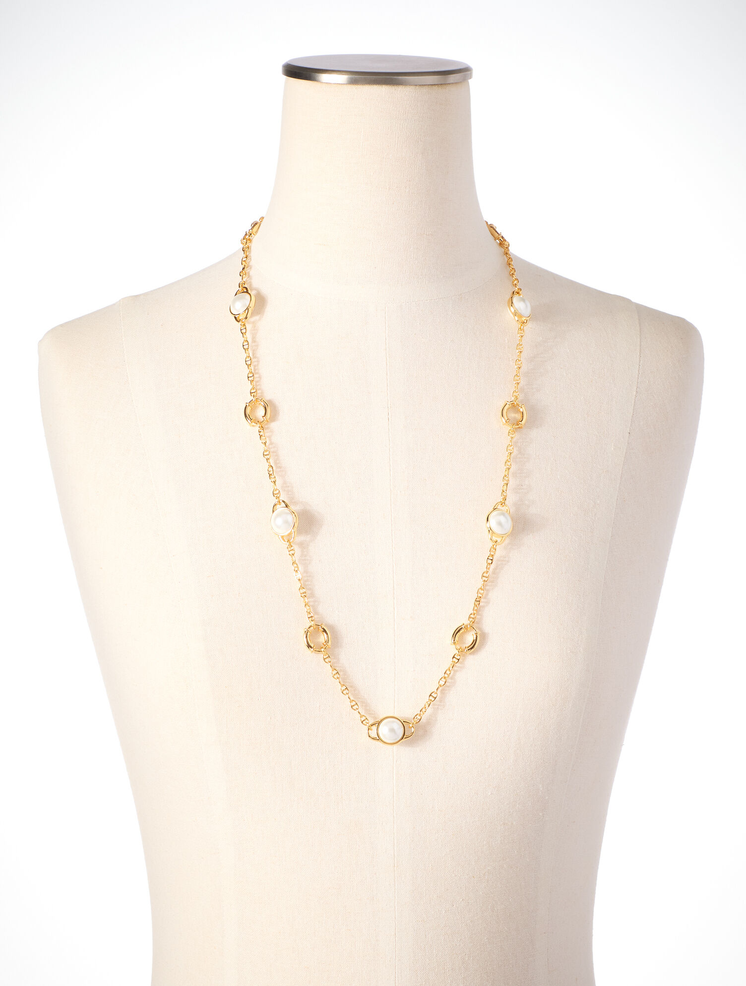 Leona Pearl Cabochon Necklace
