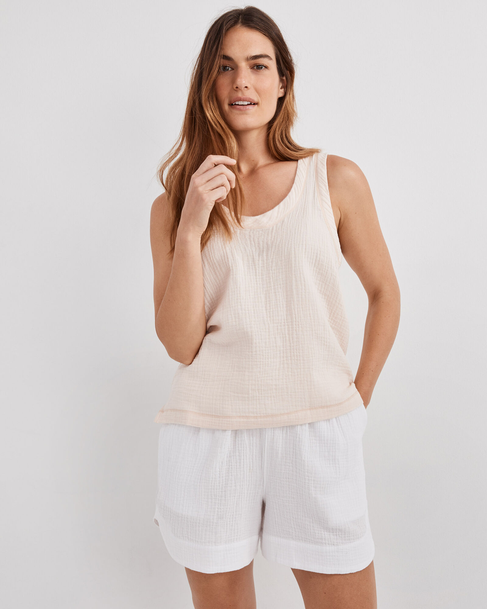 Organic Cotton Gauze Shorts