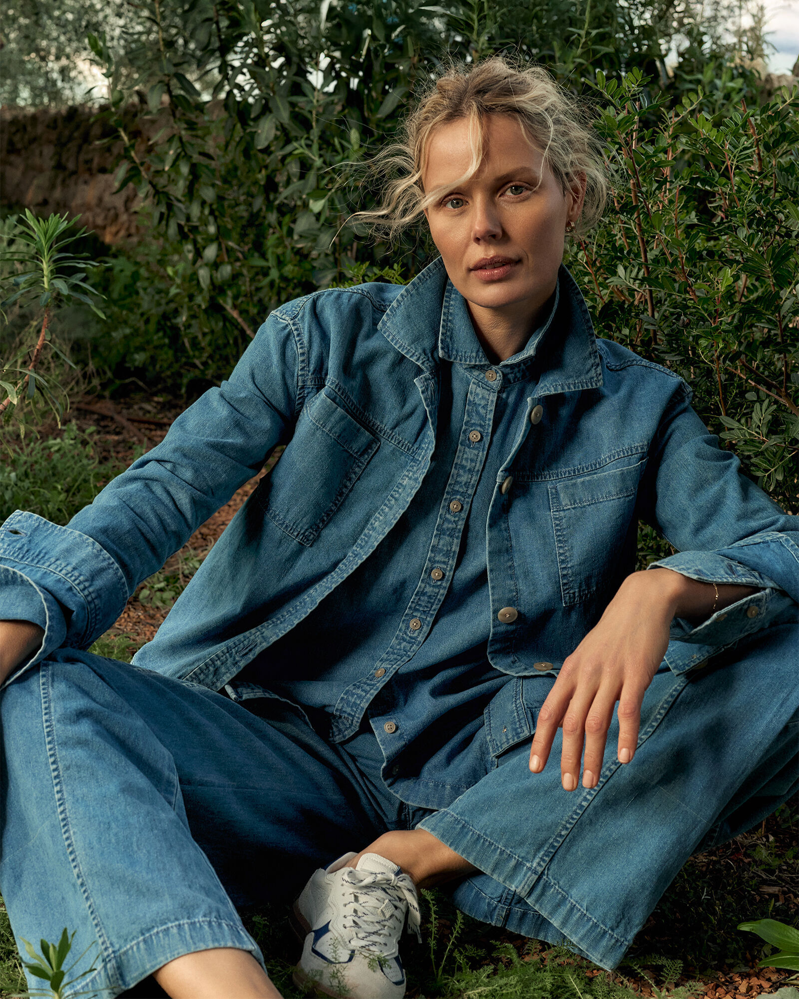 Organic Cotton Denim Boxy Jacket | Haven Well Within