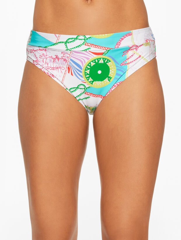 Aqua Club High Waist Swim Bottom - C&ocirc;te d&rsquo;Azur