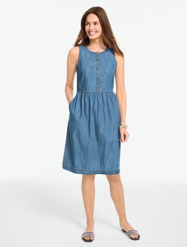 Women's Blue Fit and Flare Dresses | Talbots Women's Blue Fit and Flare Dresses | Talbots