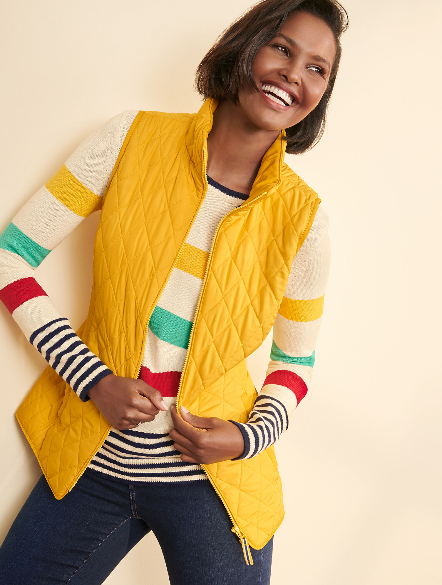 Diamond Quilted Vest - Solid | Talbots