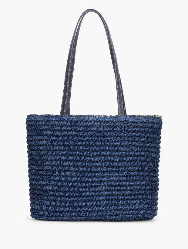 Crochet Paper Straw Tote Bag