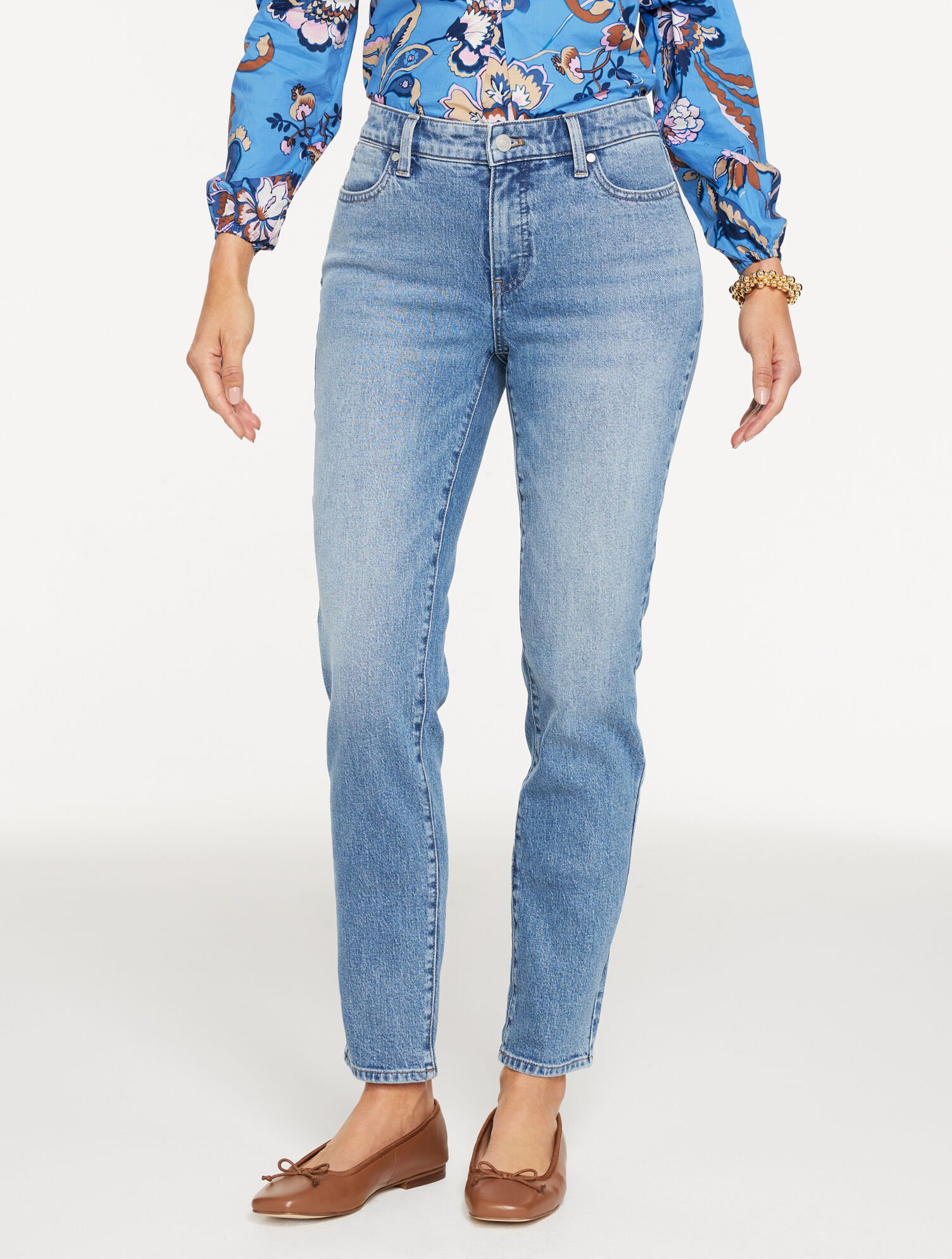 Slim Ankle Jeans - Linden Wash - Curvy Fit