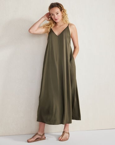 talbots green dress Halter Maxi Dress - Medallion Tiles