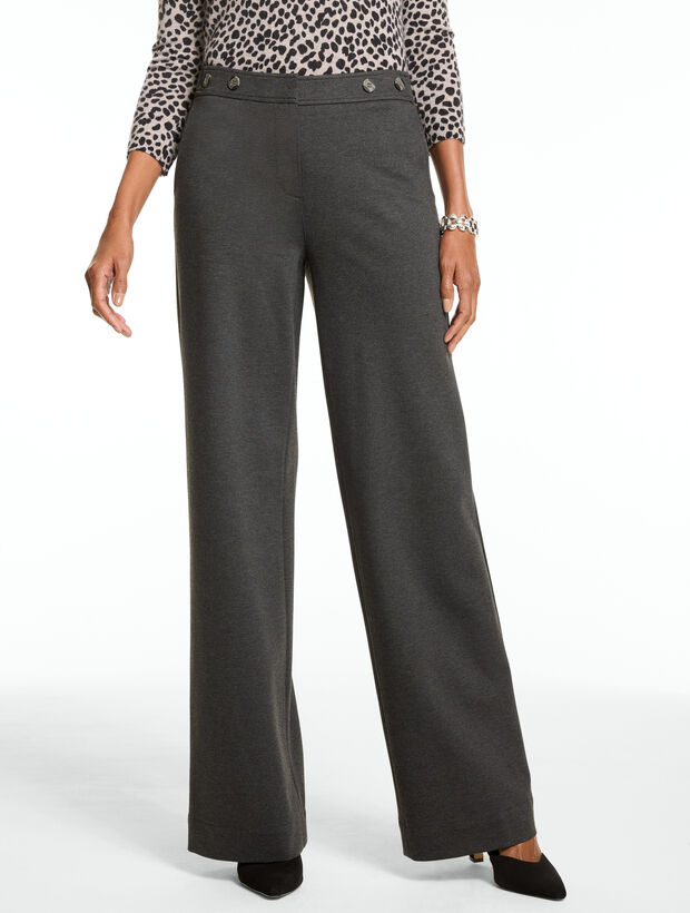 Polished Ponte Wide Leg Pants