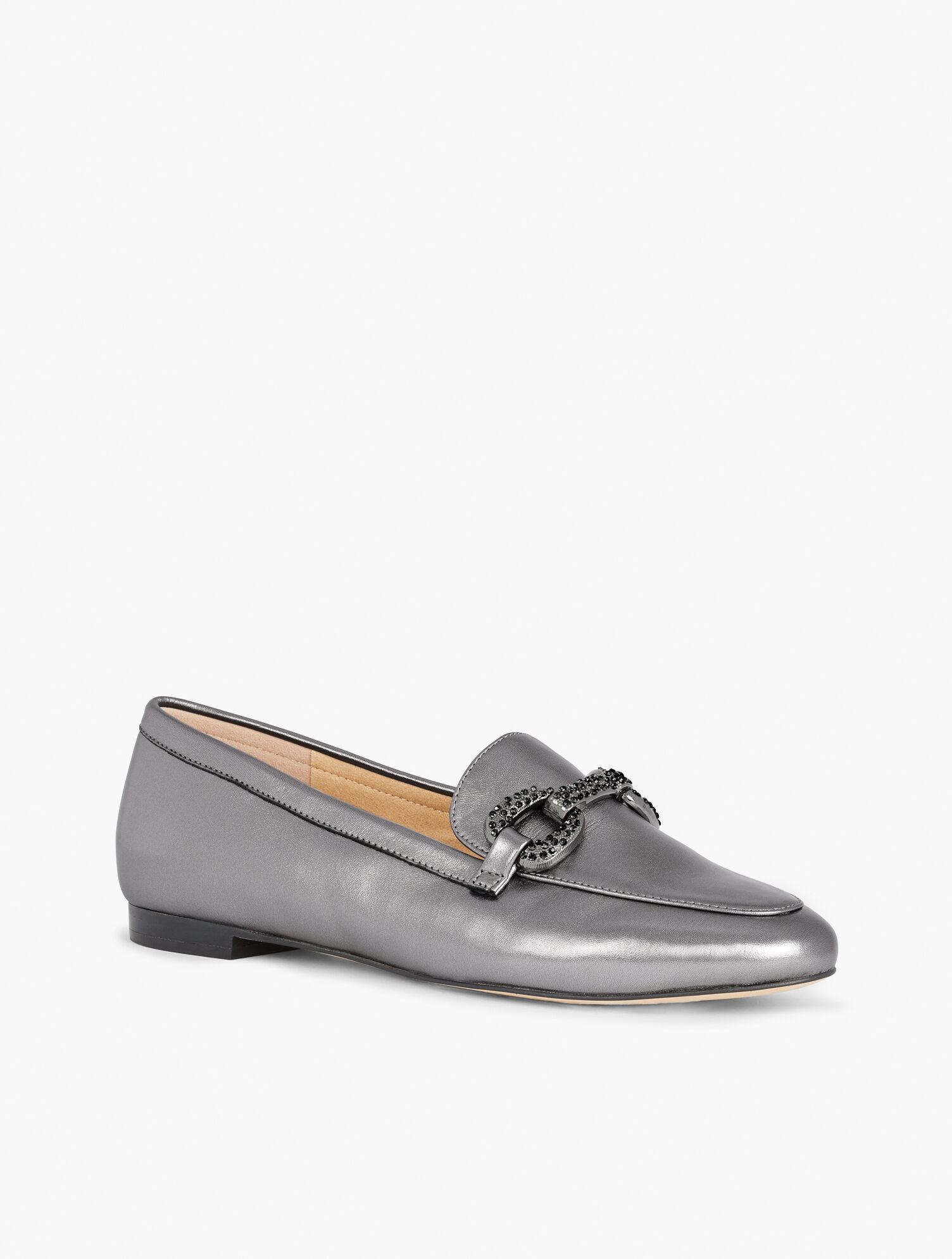 Ryan Bit Leather Loafers - Metallic