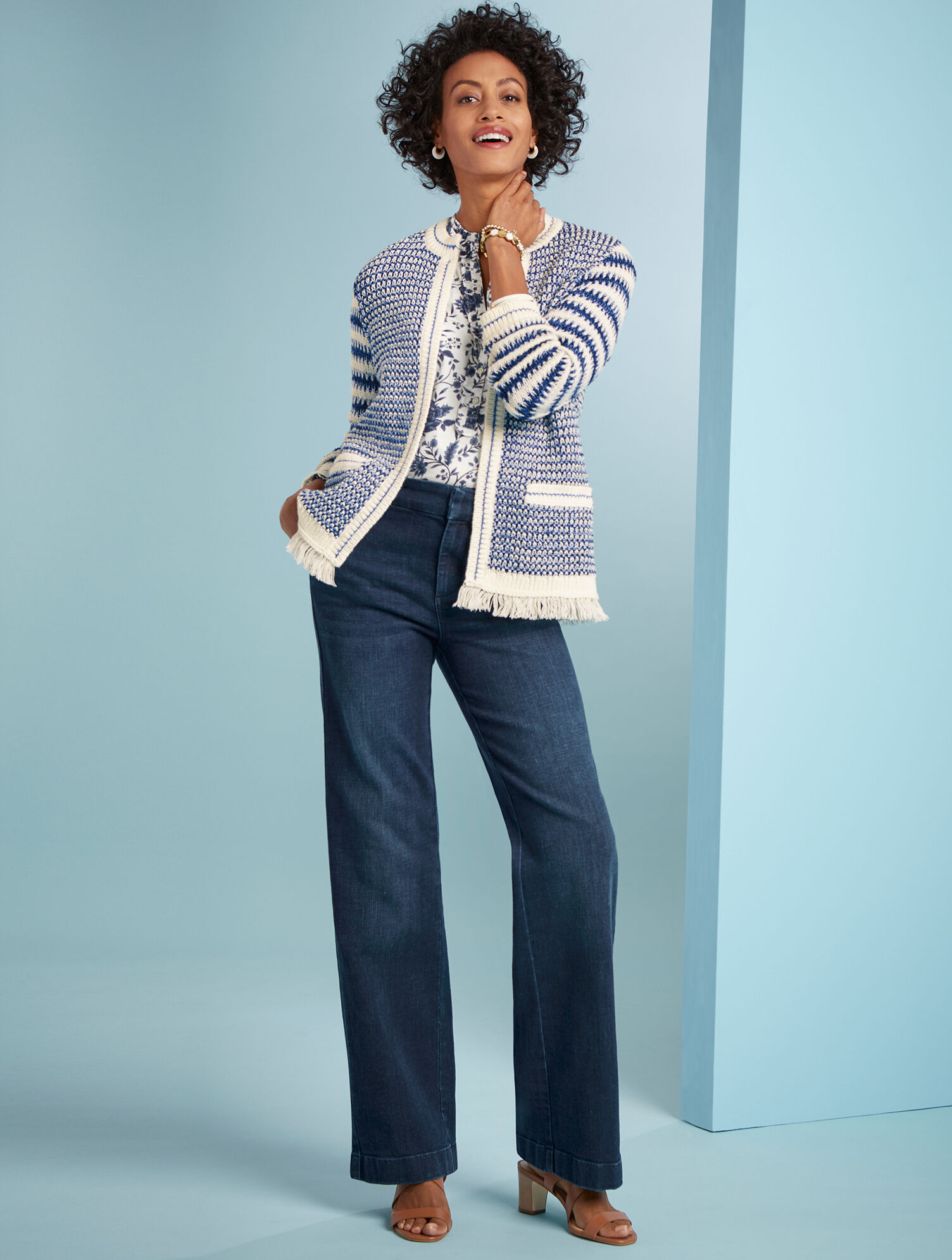 talbots black sandals