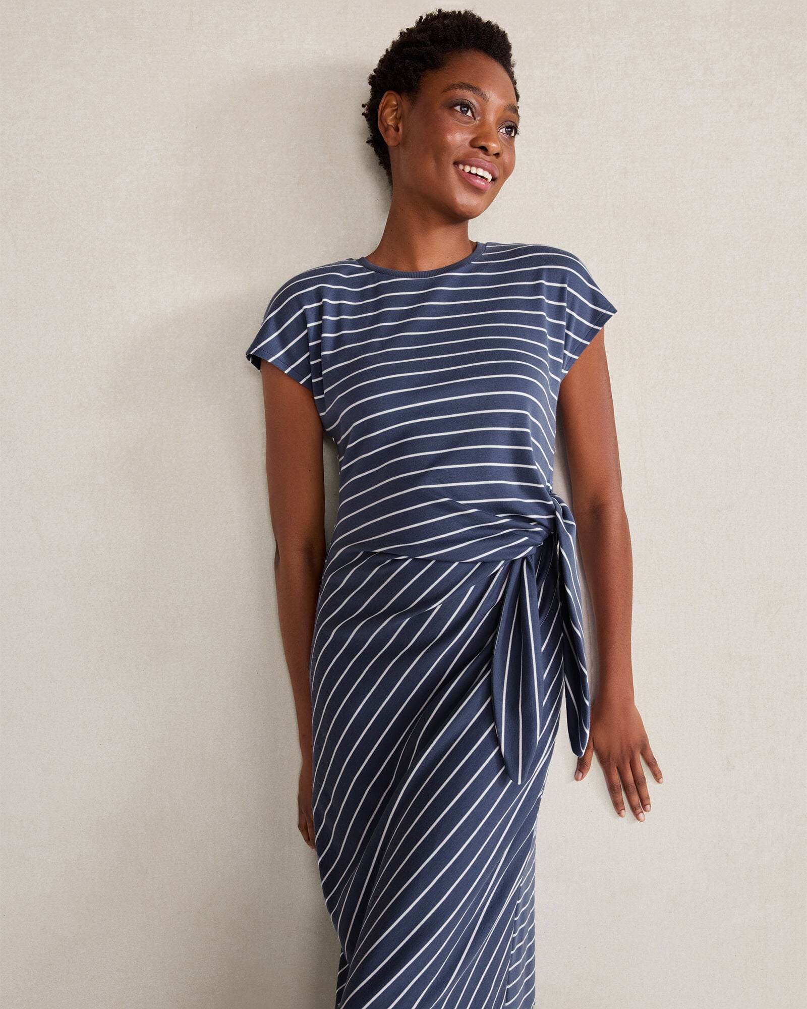 Organic Cotton Interlock Knot Waist Dress | Haven Well Within Organic Cotton Interlock Knot Waist Dress | Haven Well Within