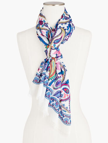 Blossom Paisley Oblong Scarf