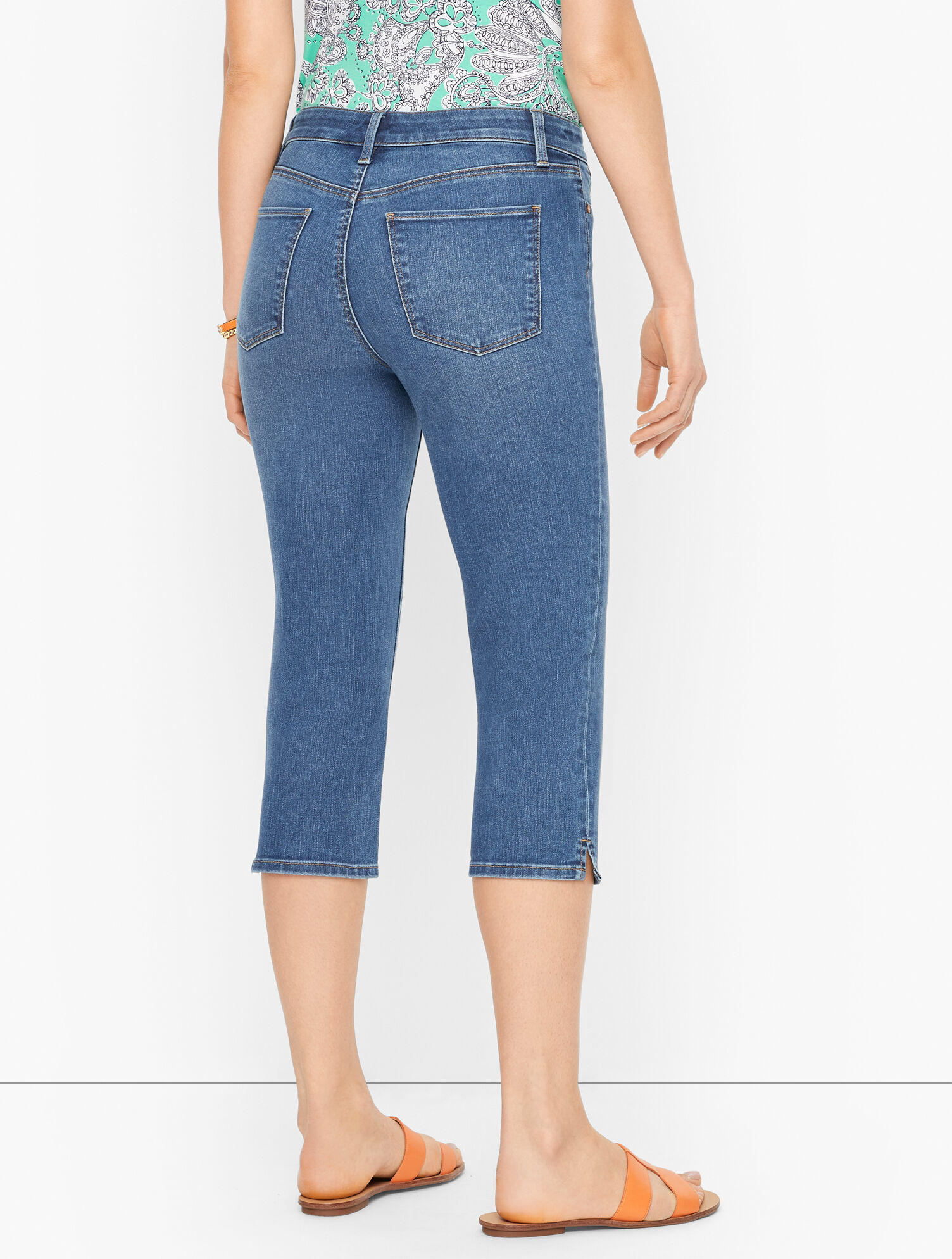 Pedal Pusher Jeans - Barrier Wash