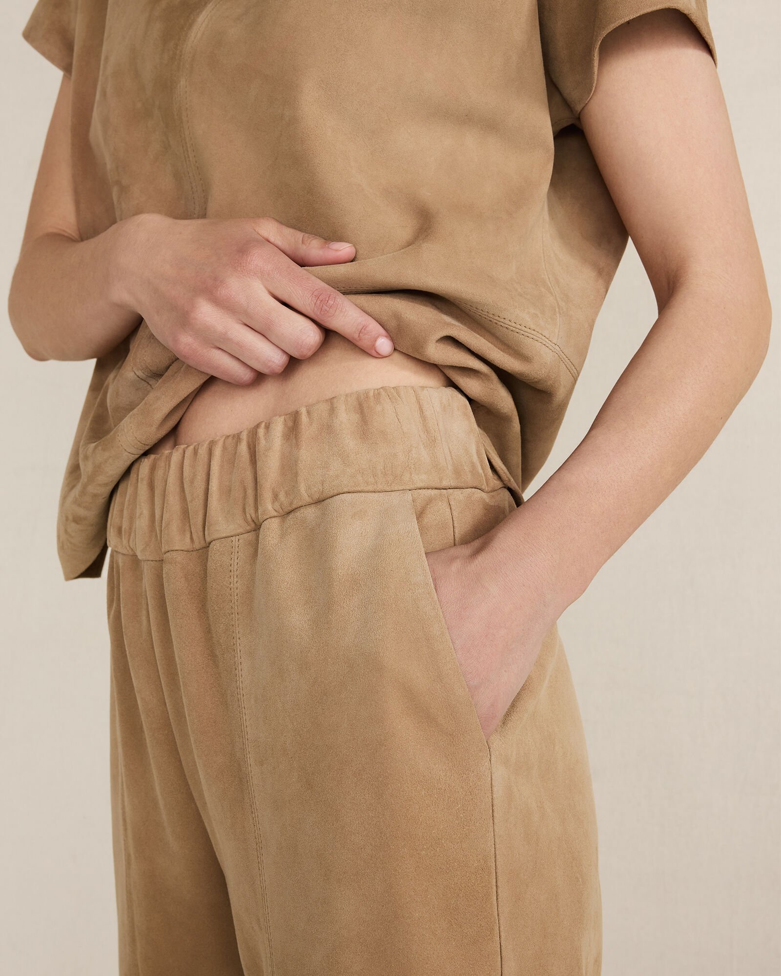 Suede Pants