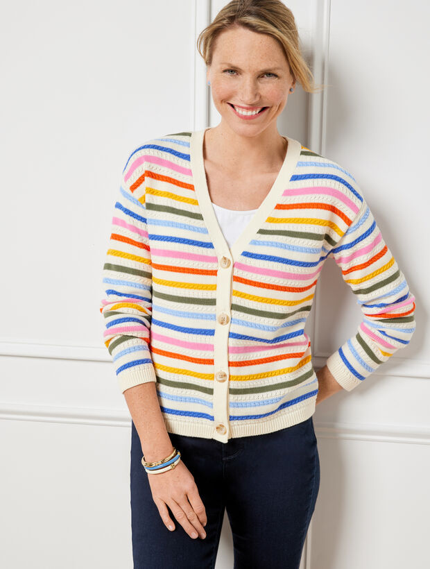 V-neck Ribbed Casual Bat-sleeve Cardigan Cardigan