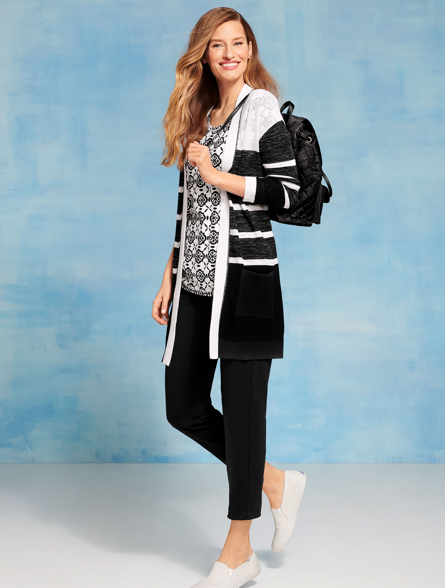 Quilted Nylon Backpack