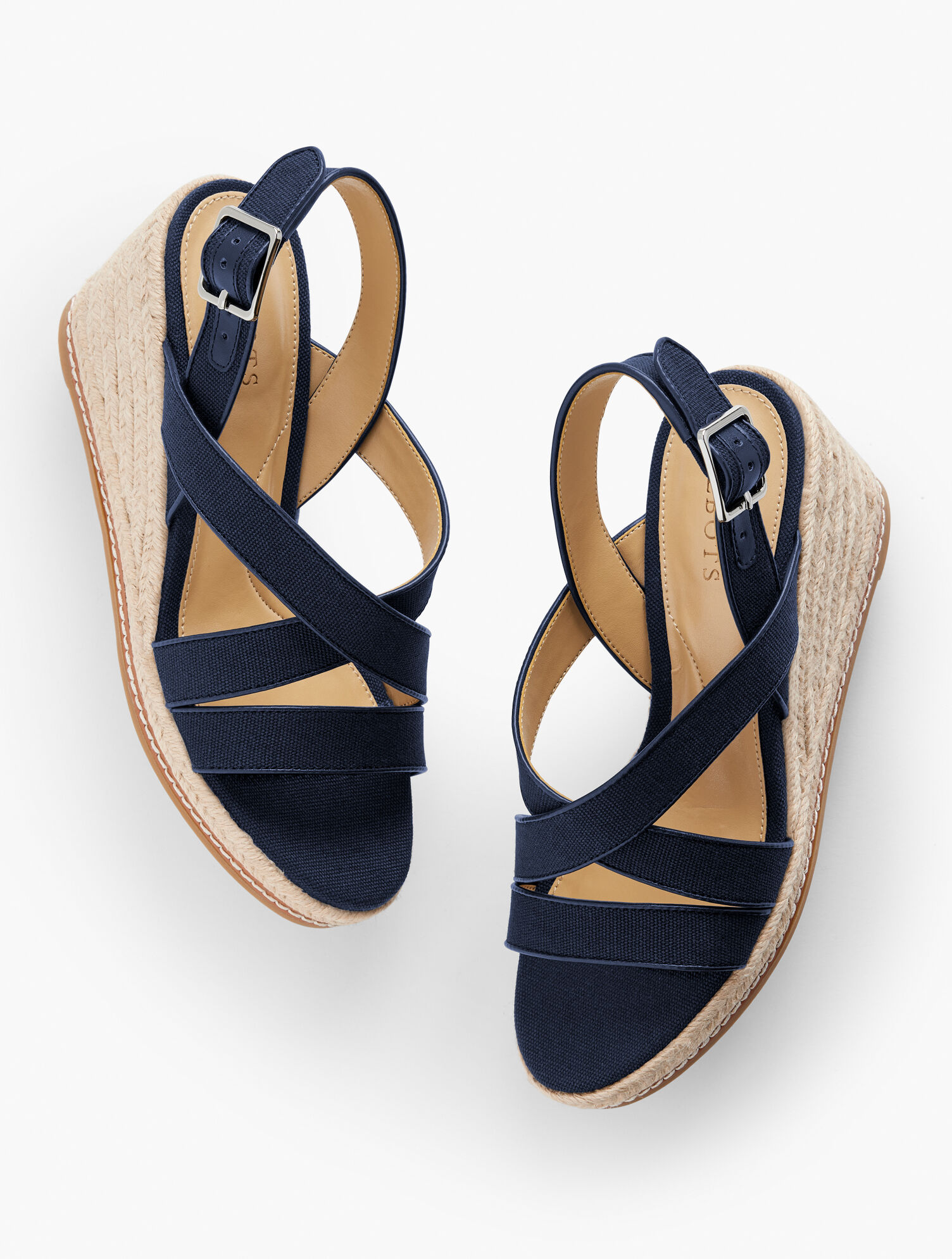 Saylor Strappy Canvas Espadrille Wedges