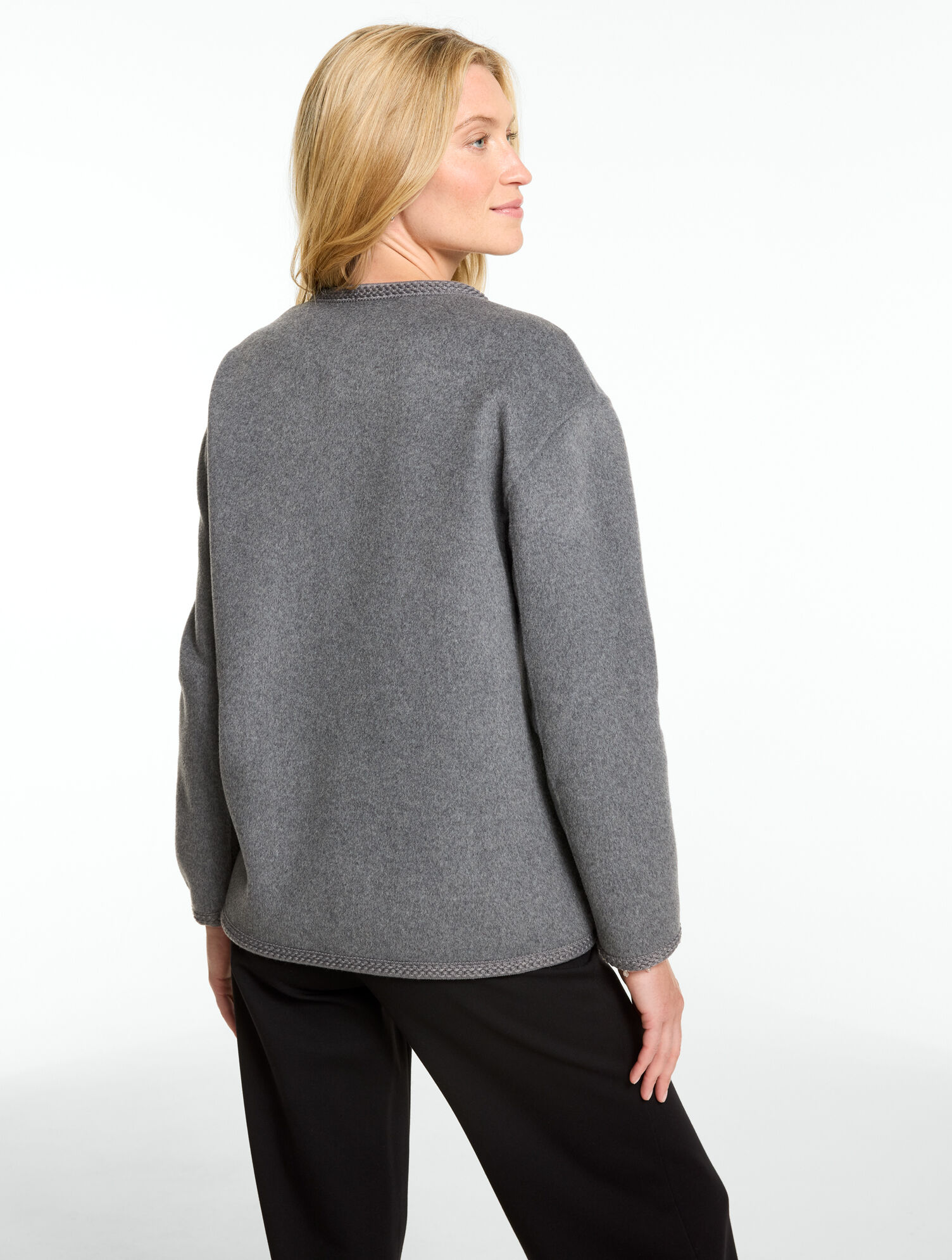Double Face Wool Blend Jacket - thumbnail 3