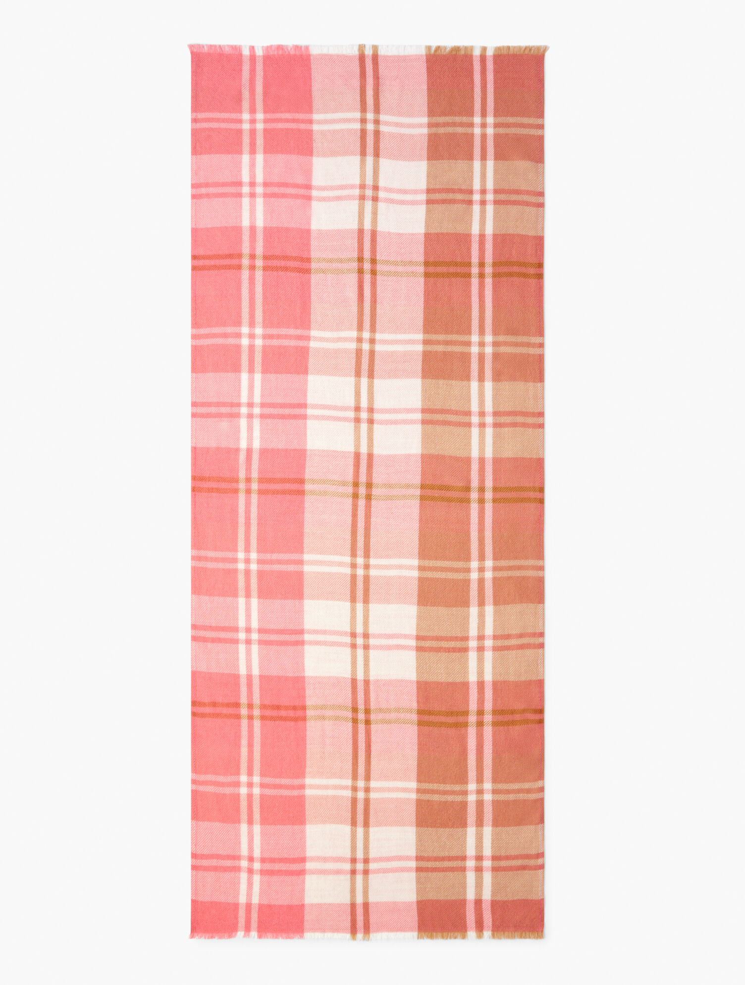 Colorblock Plaid Oblong Scarf